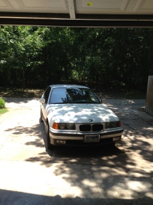 My 325i parked in the driveway